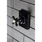 Kingston Brass KS3040BEX Single-Handle Three-Way Diverter Valve with Trim Kit, Matte Black KS3040BEX - alternate 6